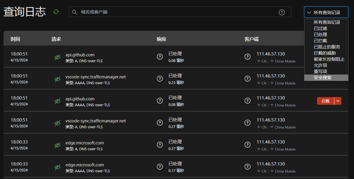 Request Logs
